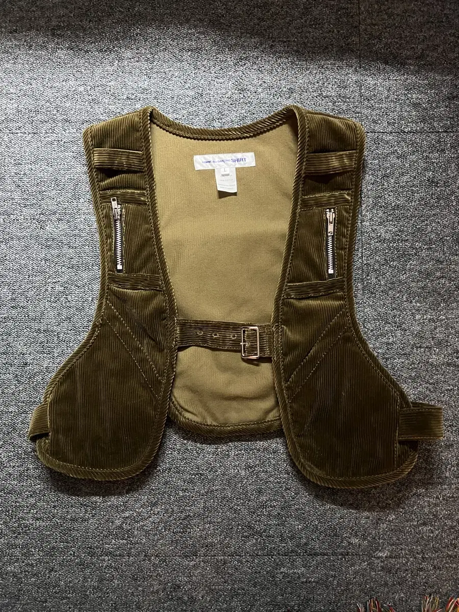 commedesgarcons shirt corduroy vest L